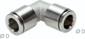Złączka wtykowa kątowa Ø 10 stal nierdzewna    