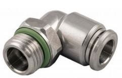 Złączka wtykowa kątowa G 1/2" Ø 10 stal nierdzewna       