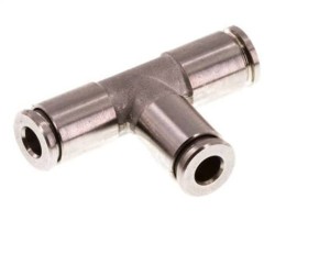 Trójnik wtykowy T Ø 8 stal nierdzewna    