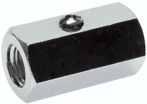 Zawór kulowy mini GW 1/4", bez pokrętła, mosiądz 