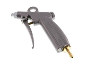 Pistolet do przedmuchu z końcówką do węża 9 mm, dysza krótka Ø 1,5, aluminium  