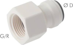 Złączka wtykowa prosta gwint wew. G 1/2" Ø 6 