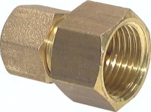 Złączka prosta skręcana GW G 1/4" - 5 mm do rurek miedzianych