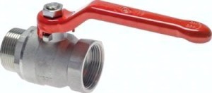 Zawór kulowy mosiężny R/Rp 1 1/2" PN25      