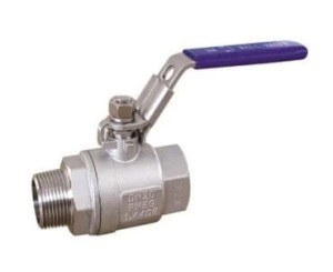 Zawór kulowy nierdzewny R/Rp 1/4" PN63 