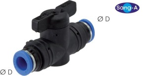 Zawór kulowy wtykowy ON/OFF ⌀ 12