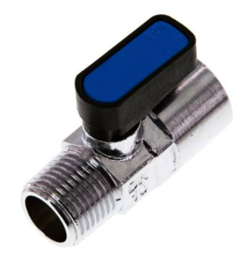 Zawór kulowy mini GW/GZ  1/2", PN20, mosiądz   