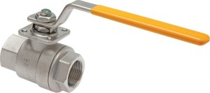 Zawór kulowy do tlenu Rp 1 1/2", PN20,  stal nierdzewna    