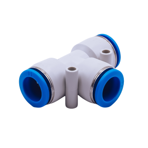 Trójnik wtykowy T ø 8 biały      