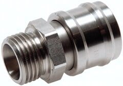 Szybkozłączka NW 7,2, GZ G1/4" z odcięciem, stal nierdzewna  