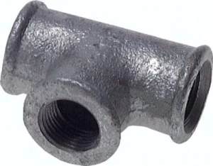 Trójnik GW Rp 1/2", 25 bar, żeliwo ocynkowane  