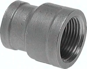 Mufa okrągła Rp 1 1/4"- Rp 1/2", 16 bar, stal nierdzewna       