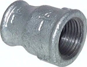 Mufa okrągła Rp 1 1/2"- Rp 1 1/4", 25 bar, żeliwo ocynkowane        