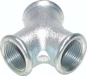 Trójnik Y GW Rp 3/8", 25 bar, żeliwo ocynkowane