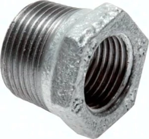 Redukcja R 1 1/2" - Rp 3/4", 25 bar, żeliwo ocynkowane          