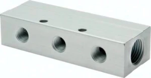 Listwa rozdzielająca 2 x G 1/8" - 6 x M5  