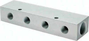 Listwa rozdzielająca 2 x G 3/8" - 8 x G 1/8" 