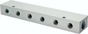 Listwa rozdzielająca 2 x G 1/8" - 12 x M5    