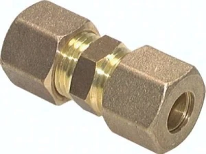 Złączka prosta skręcana przelotowa 14 mm do rurek miedzianych      