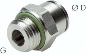 Złączka wtykowa prosta G 1/8" Ø 4 stal nierdzewna