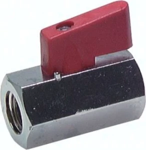 Zawór kulowy mini GW 1/4", mosiądz 