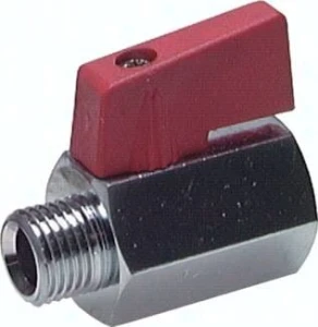 Zawór kulowy mini GW/GZ  3/8", mosiądz  