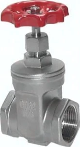 Zawór odcinający (mini zasuwa) G 3", stal nierdzewna      