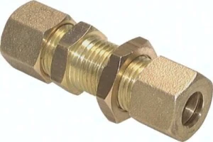 Złączka prosta skręcana przelotowa grodziowa 10 mm do rurek miedzianych    