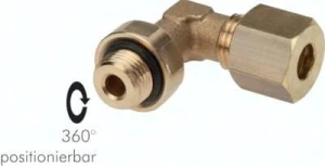Złączka kątowa skręcana G 1/8" - 4 mm do rurek miedzianych 