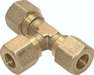 Trójnik skręcany T 15 mm do rurek miedzianych           