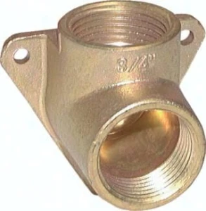 Kolano gwintowane ścienne GW G 3/4", mosiądz 