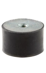 Wibroizolator gumowo-metalowy z obustronnym gwintem wew. M6 - ø 20 / 20 mm 