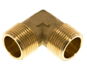 Kolano gwintowane 90°, GZ R 1/8" / GZ R 1/8", 16 bar, mosiądz 