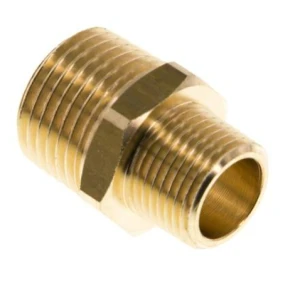 Nypel gwintowany R 3/4" - R 3/8" mosiądz      