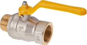Zawór kulowy do gazu Rp 1/4" - R 1/4" mosiądz