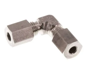 Złączka kątowa hydrauliczna 15 L  stal nierdzewna       