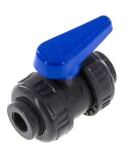 Zawór kulowy PVC-U do wody, Rp 1 1/2", PN16    